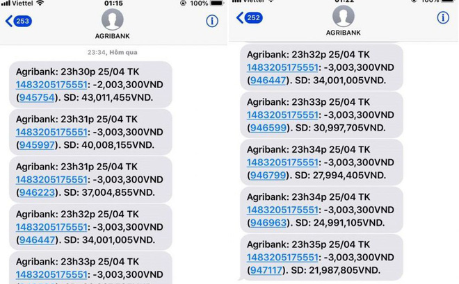 Agribank nói đã khóa tài khoản nhưng tiền của khách hàng vẫn bốc hơi trong đêm Agribank nói đã khóa tài khoản nhưng tiền của khách hàng vẫn bốc hơi trong đêm