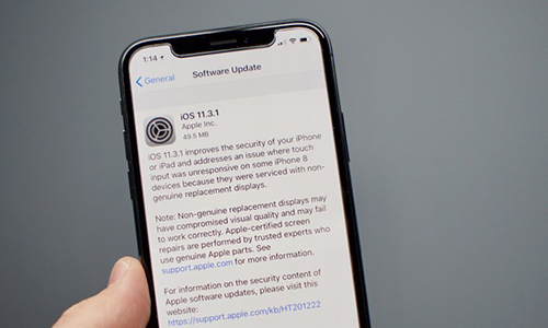 Apple ra iOS 11.3.1 sửa lỗi iPhone 8 thành cục gạch