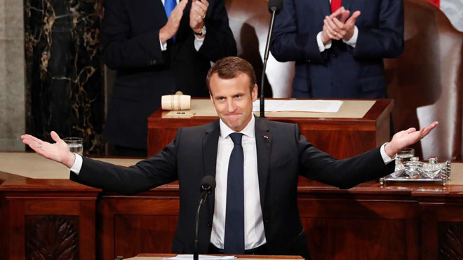 Hậu thân mật với Trump, Macron quay sang chỉ trích nước Mỹ trên hết