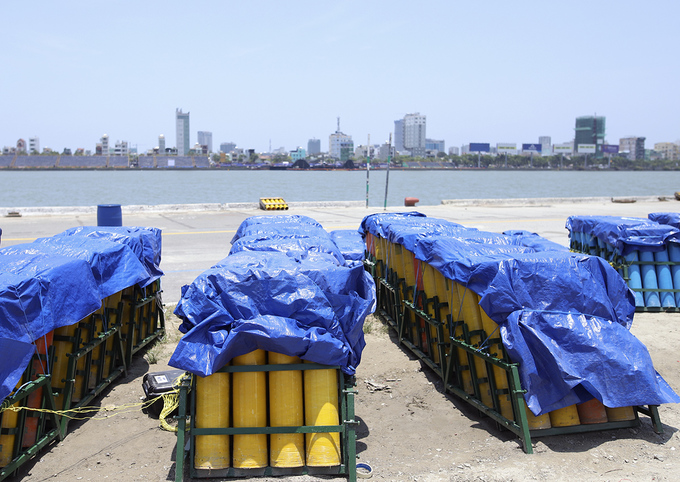 Trận địa pháo hoa quốc tế Đà Nẵng trước ngày khai hỏa