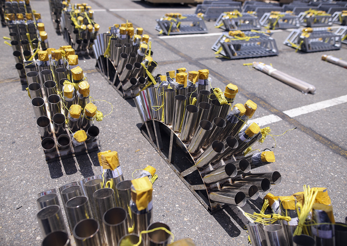 Trận địa pháo hoa quốc tế Đà Nẵng trước ngày khai hỏa