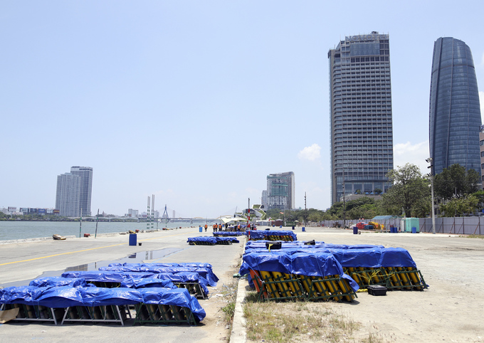 Trận địa pháo hoa quốc tế Đà Nẵng trước ngày khai hỏa