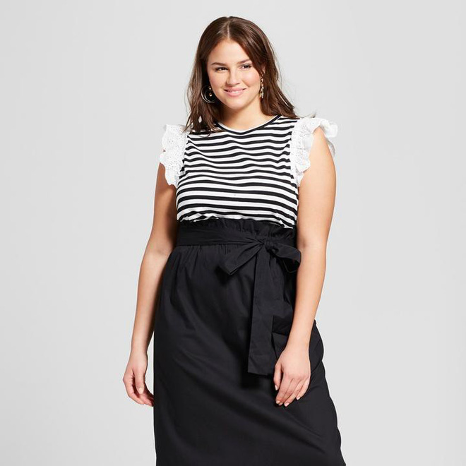 Mix&match; với bèo nhún cực trendy giúp nàng béo thừa độ sang dư độ sáng