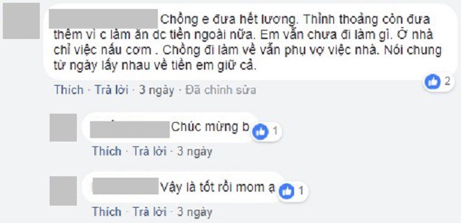 Tâm sự nhức nhối: Mỗi tháng, chồng các mẹ đi làm về tự nguyện đưa vợ được bao nhiêu tiền?