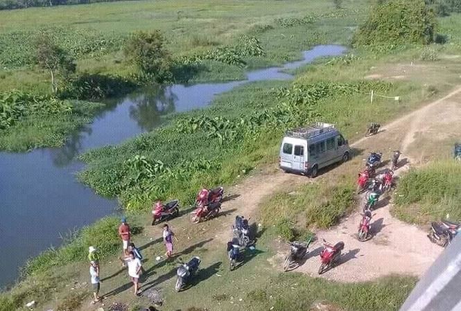 Thanh niên đi bắt cá bị điện giật văng xuống sông mất tích