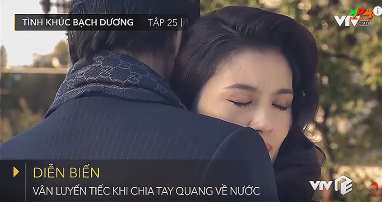 Tình khúc Bạch Dương tập 25: Vân mắt ngấn lệ ôm Quang lưu luyến ngày chia tay Tình khúc Bạch Dương tập 25: Vân mắt ngấn lệ ôm Quang lưu luyến ngày chia tay