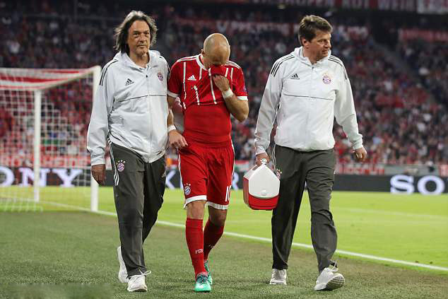 Bayern Munich vắng Robben ở trận tái đấu trên sân Real Madrid
