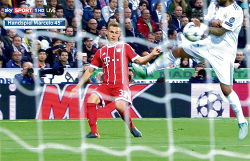 Marcelo thừa nhận bóng chạm tay trong trận gặp Bayern