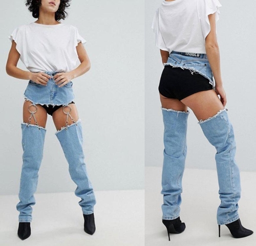 Những mẫu jeans đồng không mông quạnh cực mát cho mùa hè