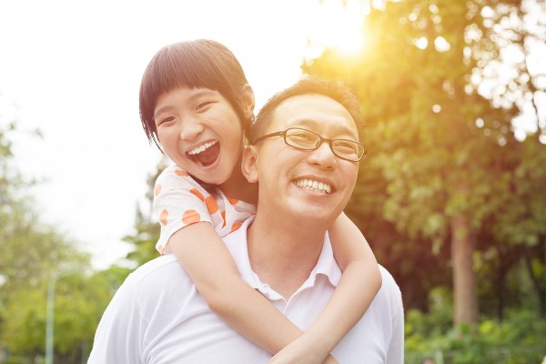 Tôi hạnh phúc vì có bờ vai của bố