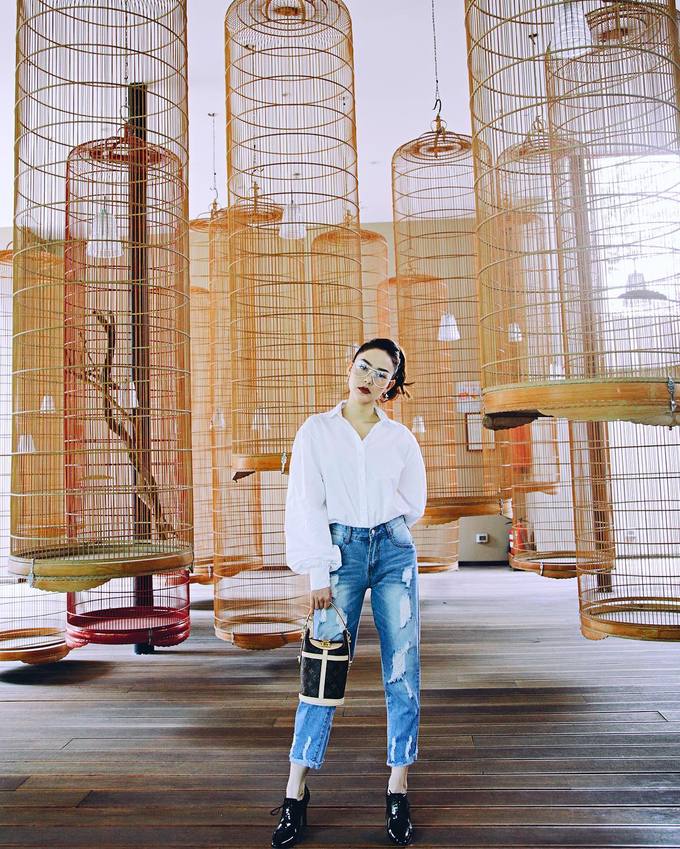 Túi xách hình chiếc xô được lòng mỹ nhân Việt