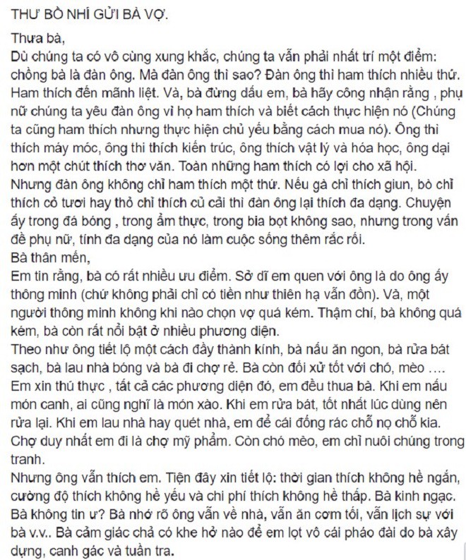 Tâm thư bồ nhí gửi vợ nhờ các bà đón chồng về từ chuyến du lịch mạo hiểmmột lần nữa làm dậy sóng MXH Tâm thư bồ nhí gửi vợ nhờ các bà đón chồng về từ chuyến du lịch mạo hiểmmột lần nữa làm dậy sóng MXH