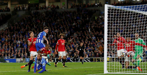 Man Utd thất bại trước Brighton, thành đội thua nhiều nhất top 4