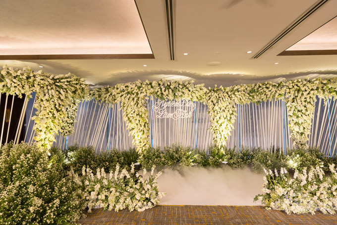 Vợ chồng Diệp Lâm Anh chi 1,3 tỷ mua hoa trang trí tiệc cưới