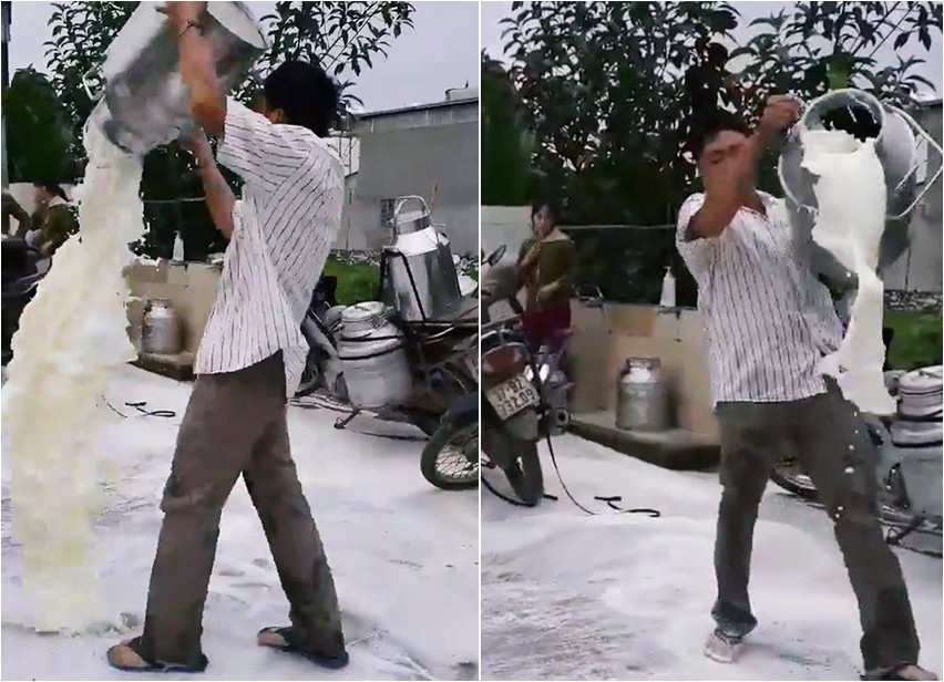 Vợ người nông dân đổ sữa trắng xóa mặt đường ở Nghệ An: Chúng tôi vẫn nhập sữa bình thường, mức giá bao nhiêu thì chưa biết