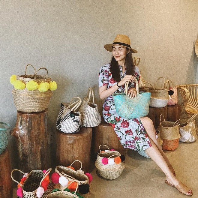 Học sao Việt cách chọn và kết hợp mũ cói sao cho thật duyên dáng khi diện cùng trang phục hè