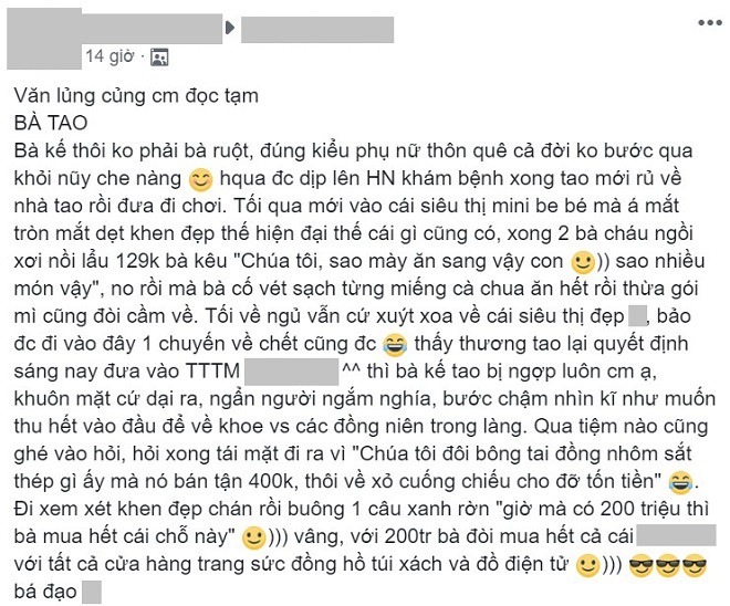 Lần đầu bước khỏi lũy tre làng lên thủ đô chơi, cụ bà mong có 200 triệu để mua cả trung tâm thương mại Lần đầu bước khỏi lũy tre làng lên thủ đô chơi, cụ bà mong có 200 triệu để mua cả trung tâm thương mại
