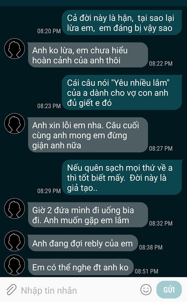 Chị em thương cảm cô gái 30 tuổi lần đầu biết yêu vô tình thành người thứ ba vì qua lại với người có vợ con Chị em thương cảm cô gái 30 tuổi lần đầu biết yêu vô tình thành người thứ ba vì qua lại với người có vợ con