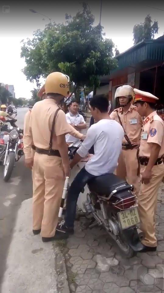 CSGT Hải Dương khẳng định không có việc hành hung người vi phạm