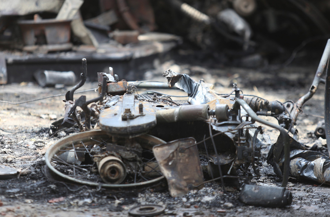 Hiện trường vụ cháy làm một người chết ở Hà Nội