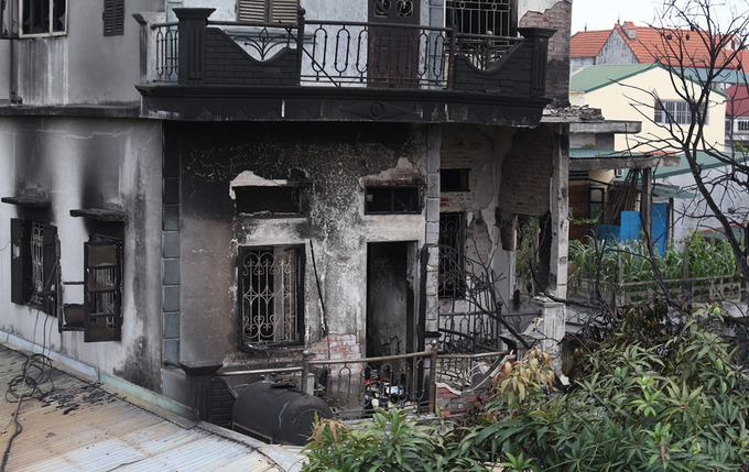 Hiện trường vụ cháy làm một người chết ở Hà Nội