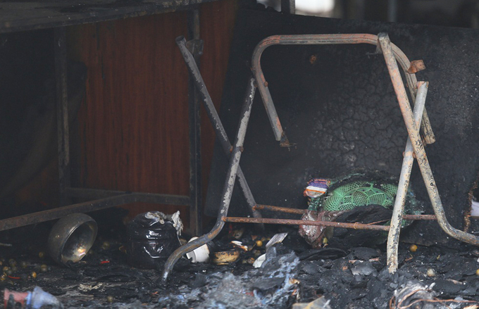 Hiện trường vụ cháy làm một người chết ở Hà Nội