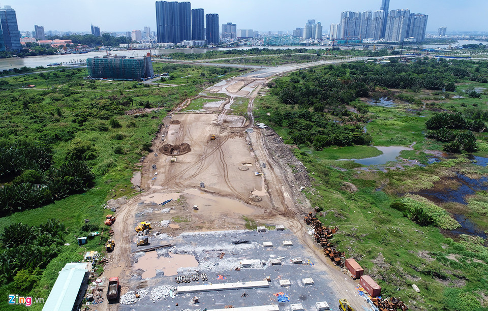 4 con đường 1.000 tỷ/km ở Thủ Thiêm đang làm đến đâu?