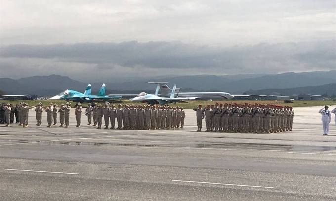 Lễ Duyệt binh Chiến thắng Nga tại căn cứ ở Syria