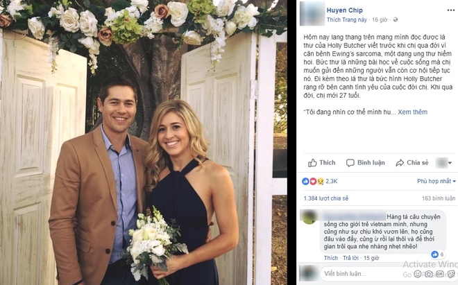 Lời nhắn nhủ của cô gái 27 tuổi qua đời vì ung thư làm dậy sóng MXH khiến tất cả giật mình: Hãy bỏ điện thoại xuống