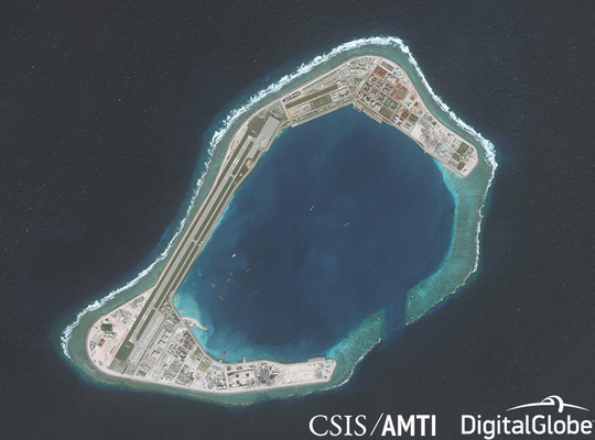 Trung Quốc điều máy bay quân sự ra Đá Xu Bi ở biển Đông