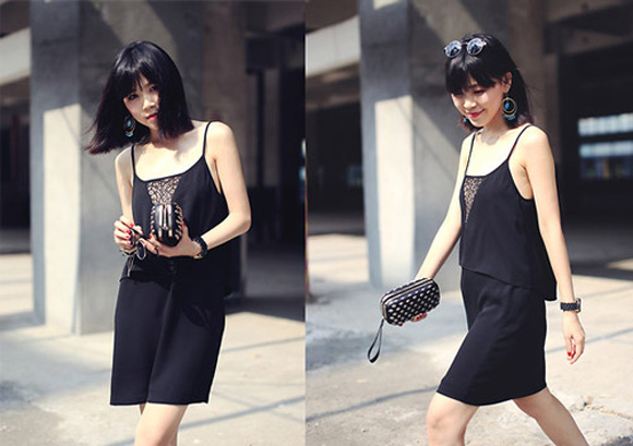 Mix đồ với áo hai dây cực xinh cho bạn gái dạo phố Mix đồ với áo hai dây cực xinh cho bạn gái dạo phố