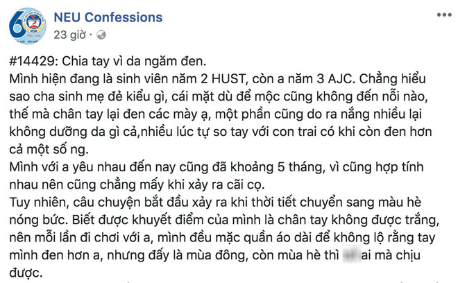 Bị bạn trai chia tay vì làn da, cô gái lớn tiếng: Da đen còn có thể trắng, nhưng lời nói ra không lấy lại được