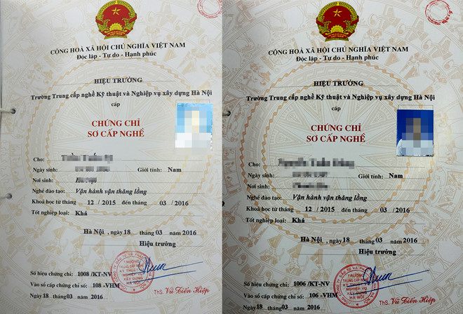 Khởi tố hiệu trưởng lừa bán chứng chỉ cho hàng trăm người