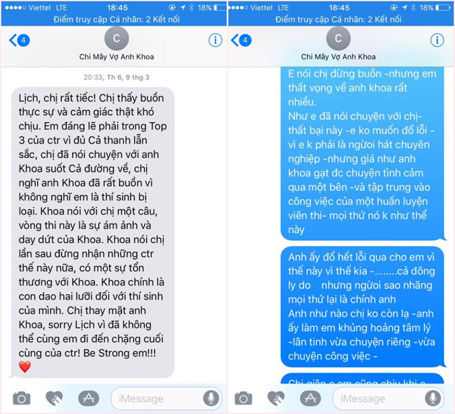 Phạm Lịch công khai tin nhắn cho vợ Phạm Anh Khoa trước vụ tố gạ tình