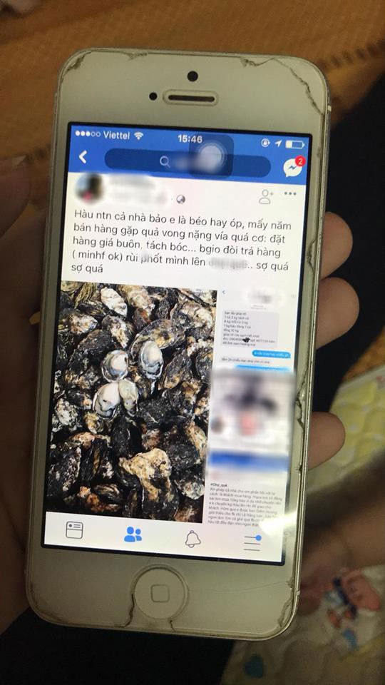 Khách đặt mua online 10kg hàu sữa, ảnh quảng cáo béo múp míp nhưng nhận hàng teo tóp, chủ shop không xin lỗi còn đăng đàn đá xéo