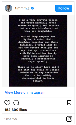 Vệ sĩ điển trai chính thức lên tiếng về tin vụng trộm với Kylie và bắt bạn trai cô đổ vỏ