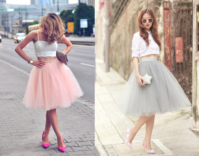 Nàng thêm thanh lịch và nữ tính với váy tulle điệu đà Nàng thêm thanh lịch và nữ tính với váy tulle điệu đà