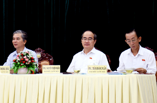 Ông Nguyễn Thiện Nhân hứa gặp cử tri Thủ Thiêm sau kỳ họp Quốc Hội