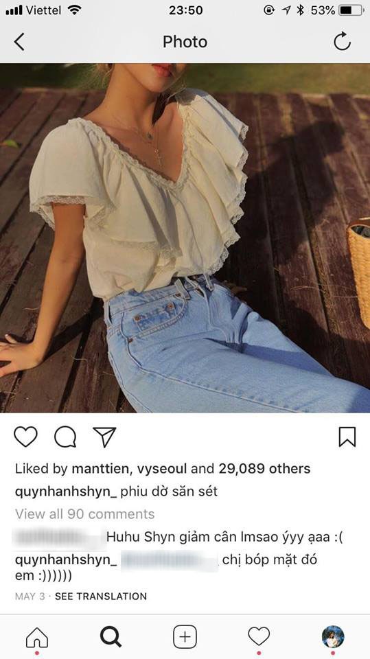 Được fan hỏi bí quyết giảm cân, Quỳnh Anh Shyn thẳng thắn tự nhận: Chị bóp mặt đấy!