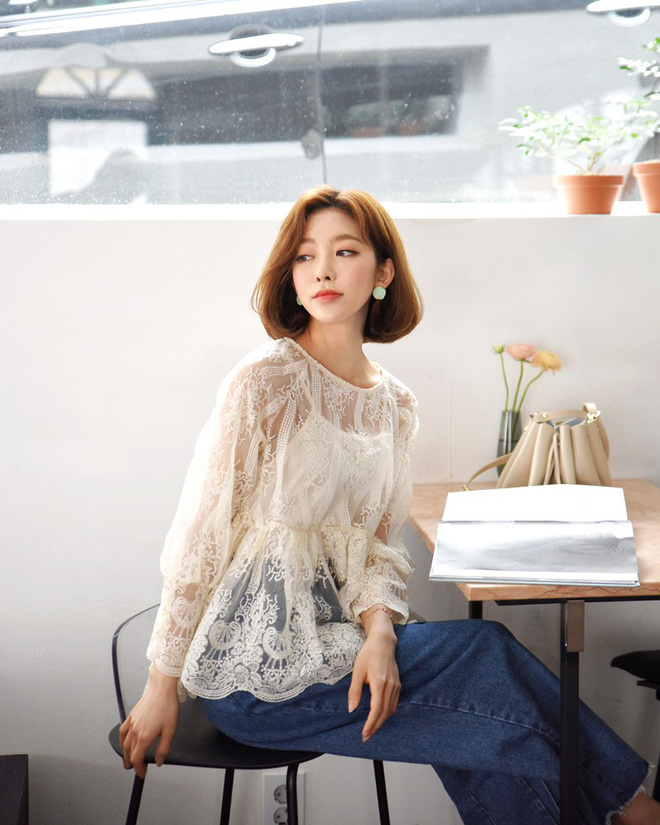 10 gợi ý mặc đồ với chất liệu ren mỏng mát cho nàng công sở những ngày trời nắng nóng