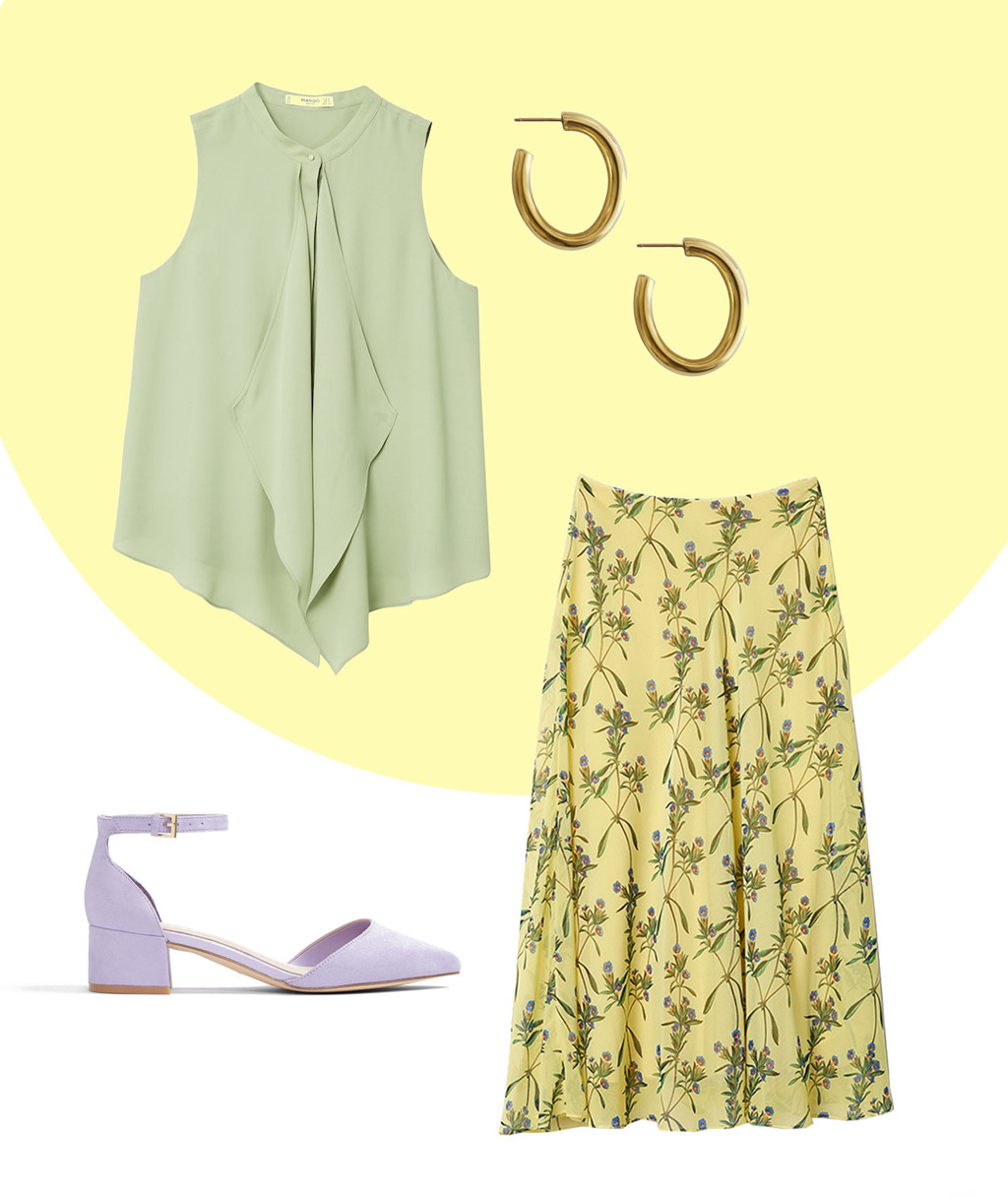 8 cách phối đồ chỉ với một chiếc váy midi hoa nữ tính