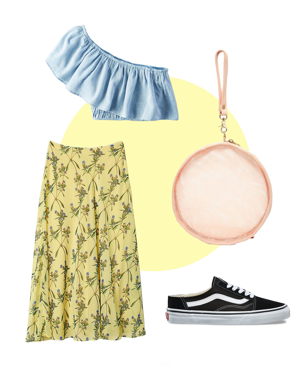 8 cách phối đồ chỉ với một chiếc váy midi hoa nữ tính