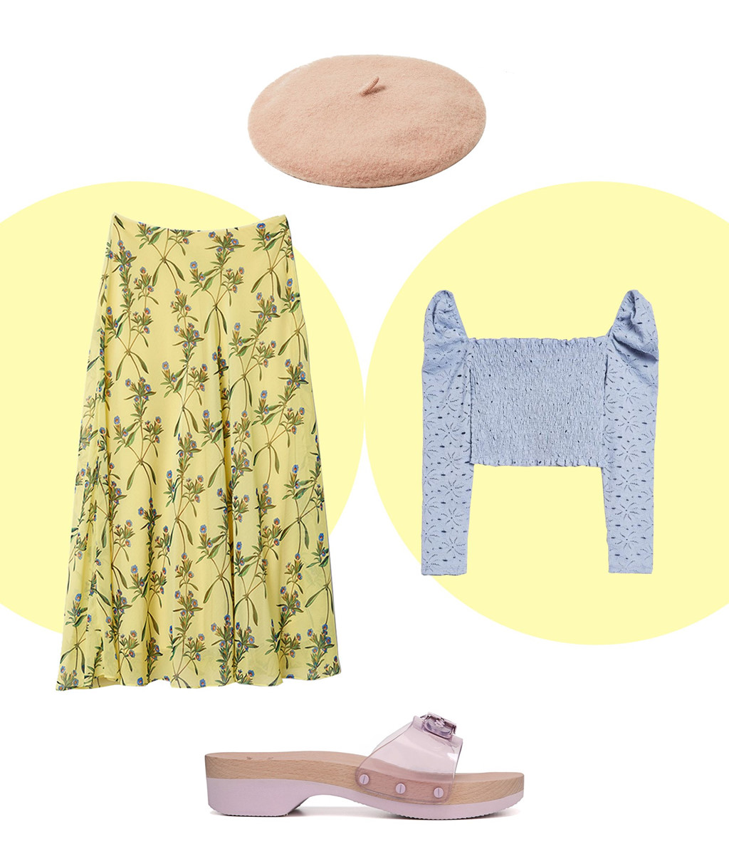 8 cách phối đồ chỉ với một chiếc váy midi hoa nữ tính