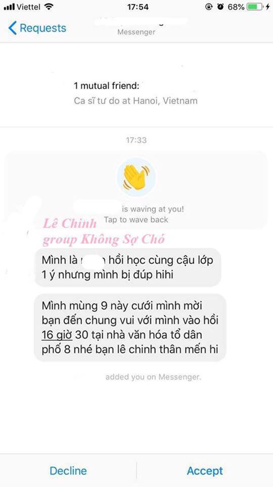 Bạn cũ từ lớp 1, chưa bao giờ liên lạc vẫn mời cưới như thể thân thiết lắm