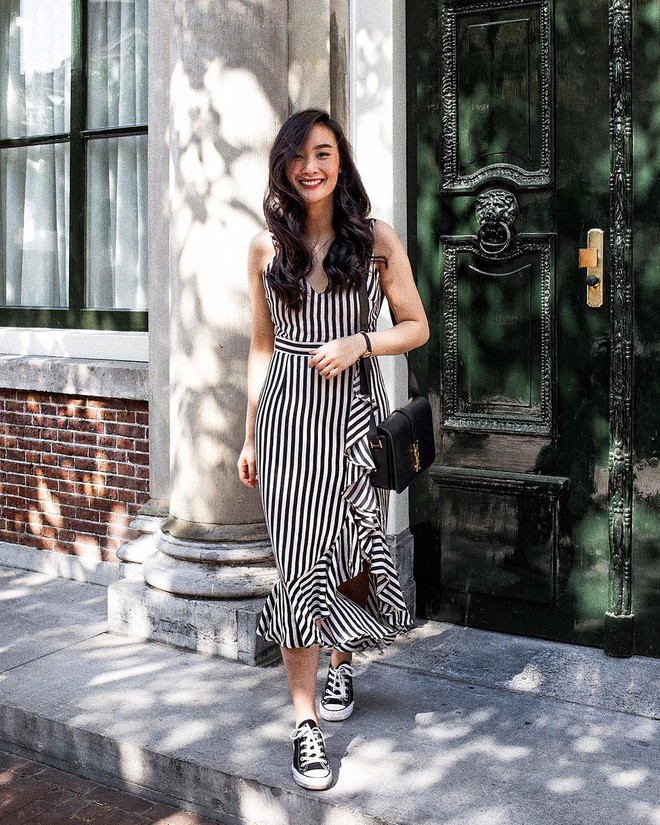 Muốn dáng mảnh mai cao ráo tức thì, bạn chỉ cần diện đồ kẻ sọc là xong ngay!