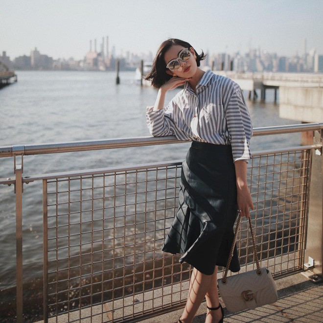 Muốn dáng mảnh mai cao ráo tức thì, bạn chỉ cần diện đồ kẻ sọc là xong ngay!