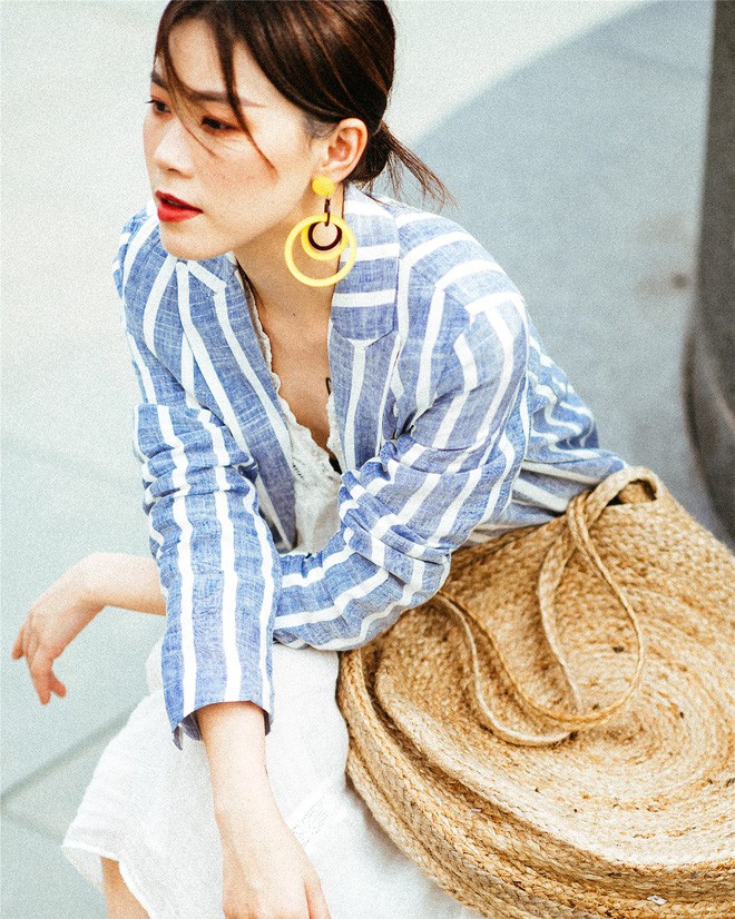 Muốn dáng mảnh mai cao ráo tức thì, bạn chỉ cần diện đồ kẻ sọc là xong ngay!