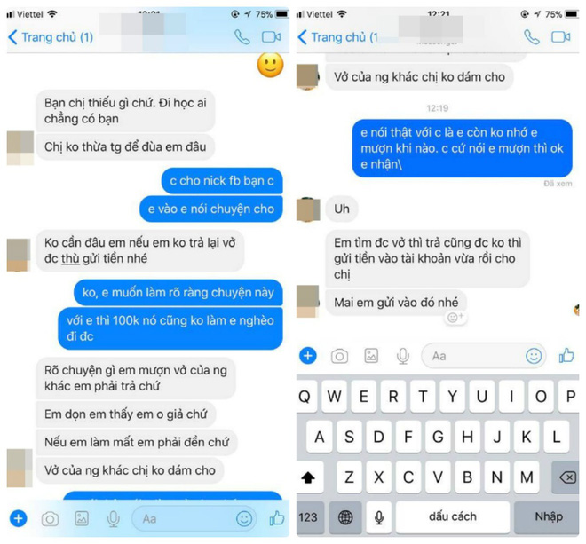 Mùng 1, cô gái nổi điên khi bạn cũ đòi lại vở cách đây 8 năm, không có phải đền tiền Mùng 1, cô gái nổi điên khi bạn cũ đòi lại vở cách đây 8 năm, không có phải đền tiền
