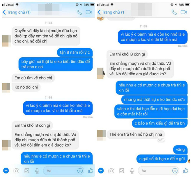 Mùng 1, cô gái nổi điên khi bạn cũ đòi lại vở cách đây 8 năm, không có phải đền tiền