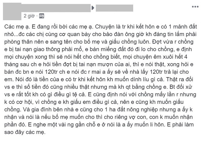 Chẳng tiếc hi sinh quỹ đen cả trăm triệu lo chữa bệnh cho chồng, vợ trẻ ngã ngửa nghe tin chồng đòi ly hôn Chẳng tiếc hi sinh quỹ đen cả trăm triệu lo chữa bệnh cho chồng, vợ trẻ ngã ngửa nghe tin chồng đòi ly hôn